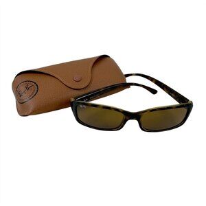 Ray-Ban Sunglasses Square Havana Frames Case RB4107 Unisex Tortoise Shell Italy